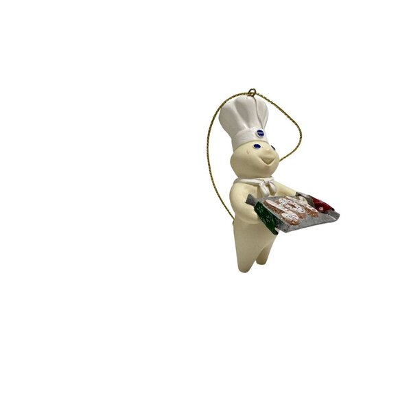 Pillsbury Doughboy JOY Cookie Tray Christmas Ornament by Danbury Mint 2011 - Picture 3 of 5